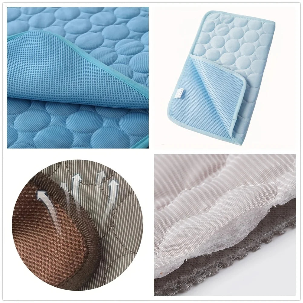 Self-Cooling Dog Mat — Pressure-Activated Pet Cooling Pad for Dogs & Cats — lifestyle photo
