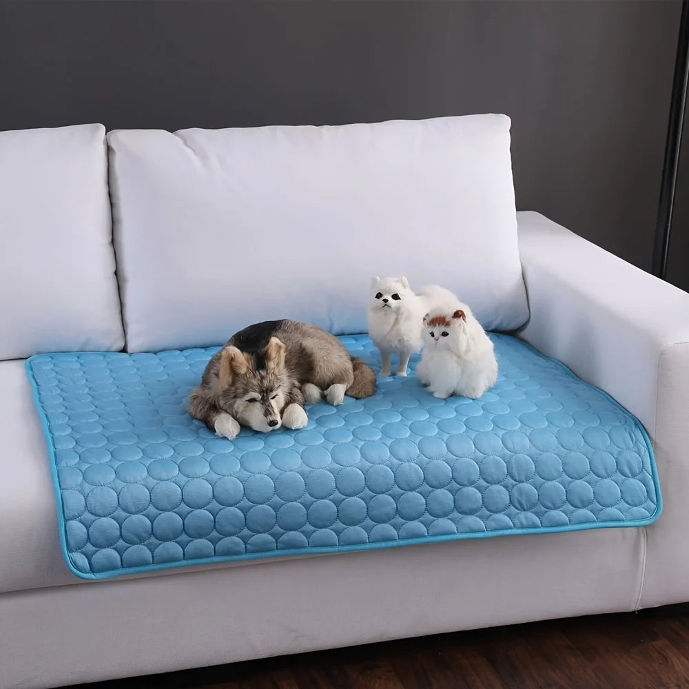 Self-Cooling Dog Mat — Pressure-Activated Pet Cooling Pad for Dogs & Cats — detail close-up