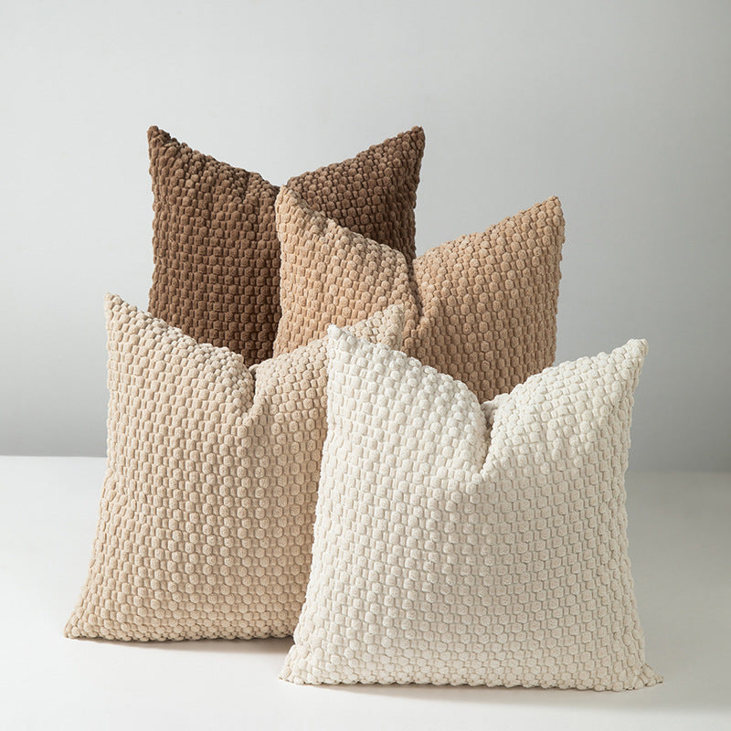 Soft Velvet Double-Sided Design Sofa Cushion Cover, Office Backrest Cushion Cover, Bedside Cushion Cover, Durable — product photo
