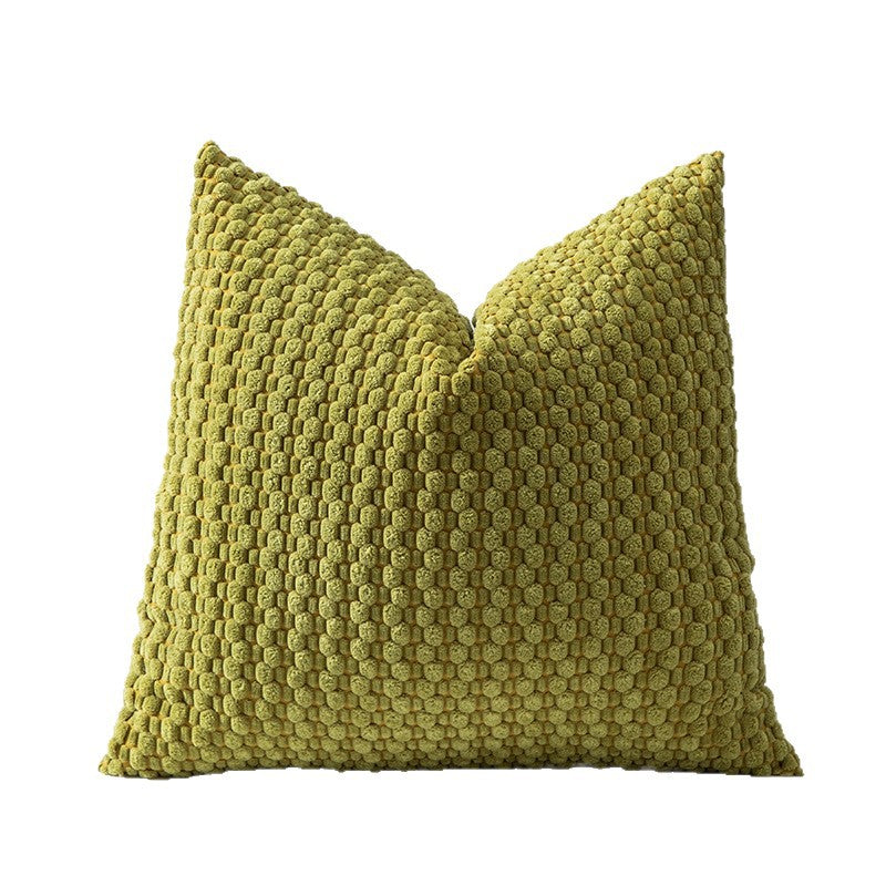 Soft Velvet Double-Sided Design Sofa Cushion Cover, Office Backrest Cushion Cover, Bedside Cushion Cover, Durable — full product view
