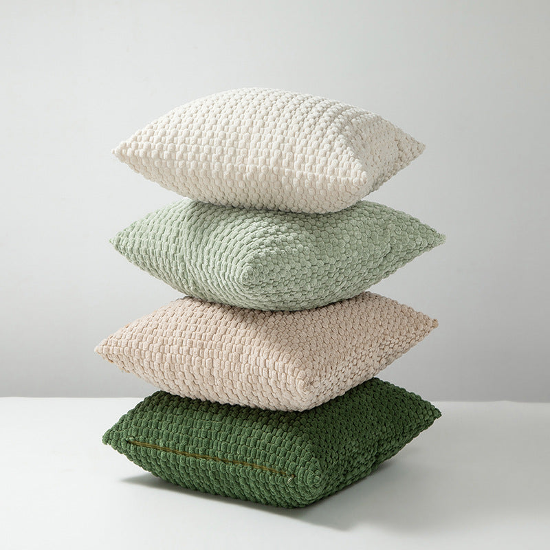 Soft Velvet Double-Sided Design Sofa Cushion Cover, Office Backrest Cushion Cover, Bedside Cushion Cover, Durable — product photo