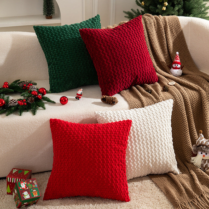 Soft Velvet Double-Sided Design Sofa Cushion Cover, Office Backrest Cushion Cover, Bedside Cushion Cover, Durable shown in use