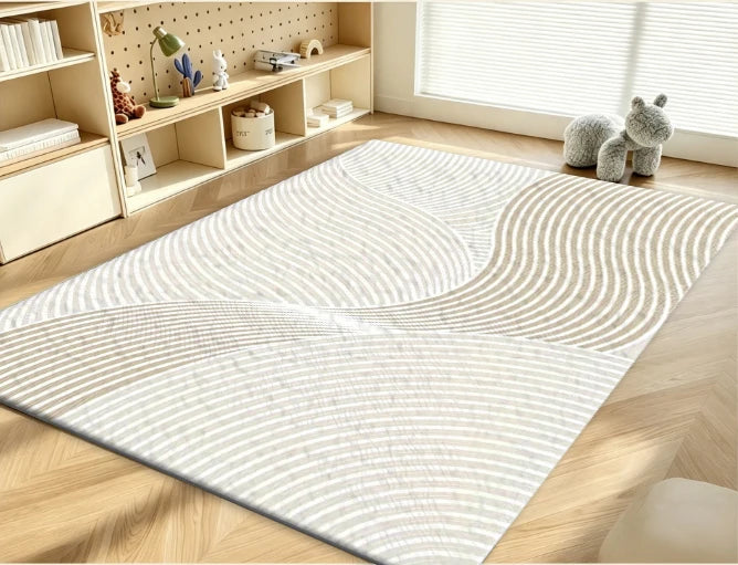 Golden Hour Wavy Line Area Rug