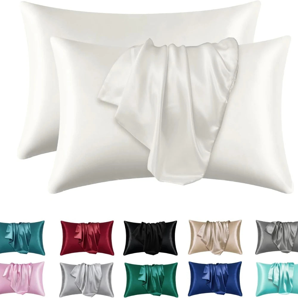 Satin Silk Pillowcase Set of 2 — Standard Size — product photo