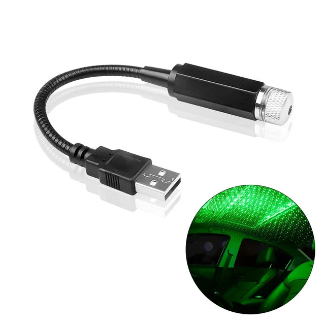 Mini LED Star Projector for Car Roof & Room Ceiling shown in use