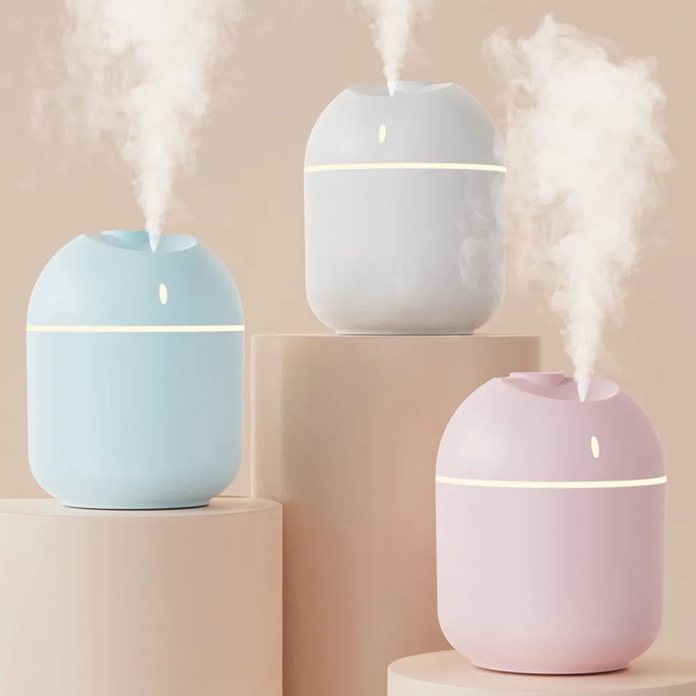 270ml USB Aroma Humidifier with LED Night Light & Auto Shut-Off — product photo