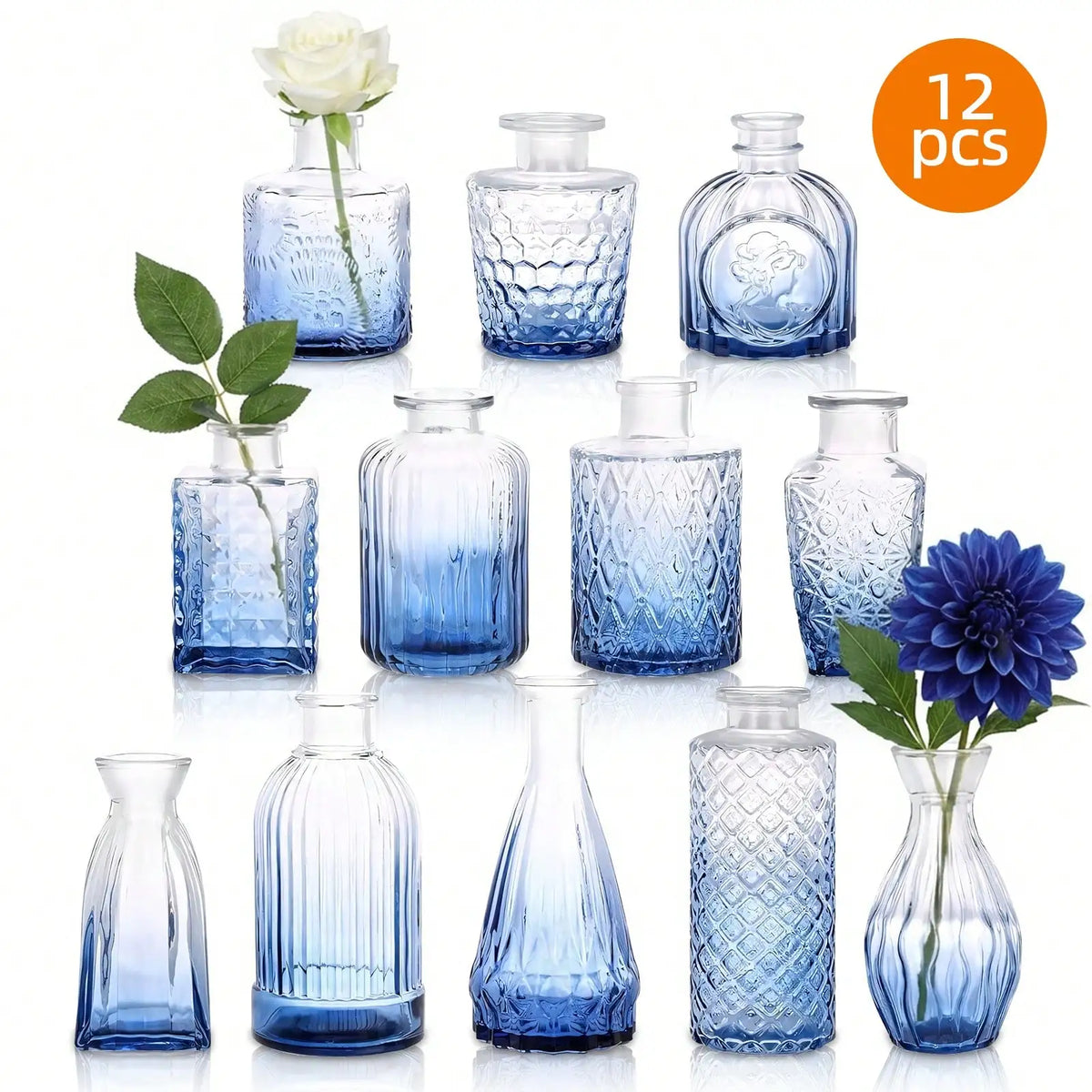 Golden Hour Gradient Vase Set