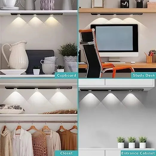 Ultra-Thin LED Under Cabinet Light with Motion Sensor — 3 Color Modes — color and size options