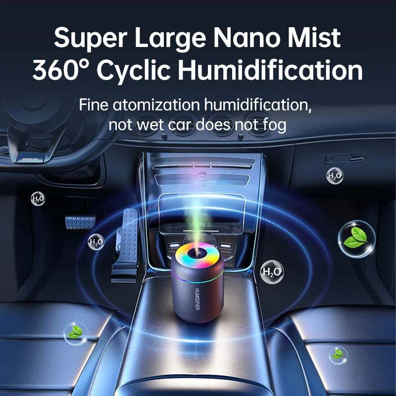180ml Mini USB Aroma Diffuser & Humidifier for Car and Home — color and size options