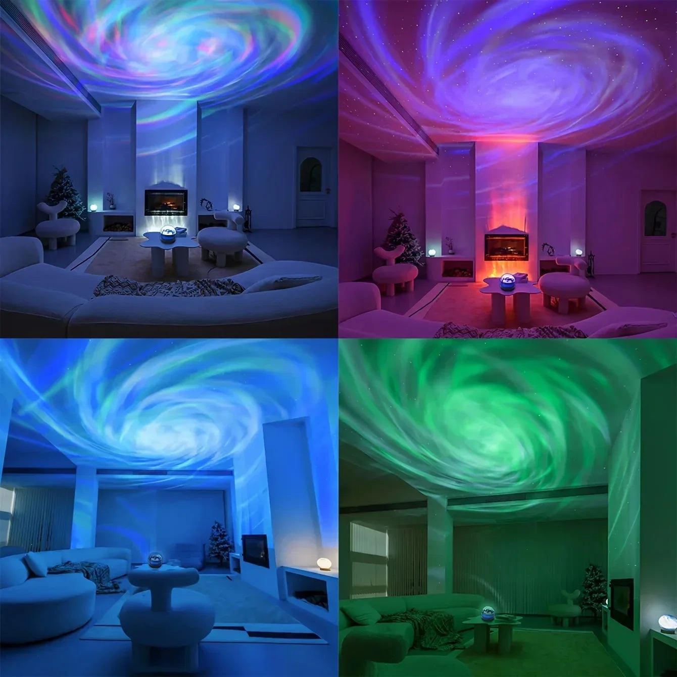LED Galaxy Projector Night Light with Remote Control — detail close-up