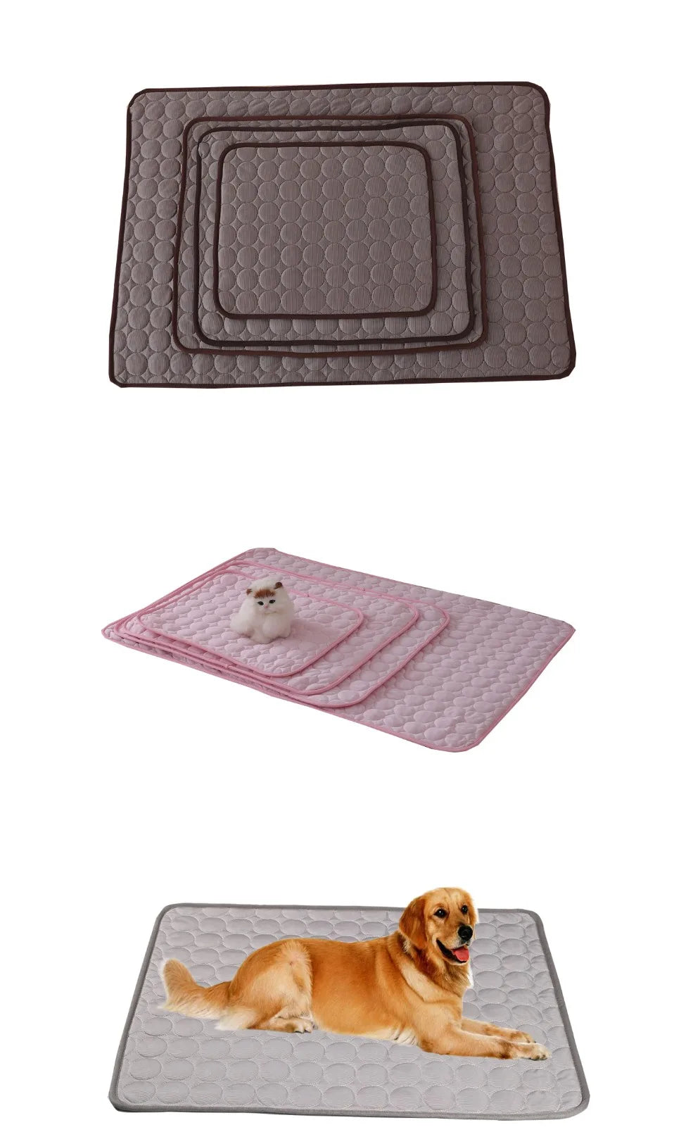 Self-Cooling Dog Mat — Pressure-Activated Pet Cooling Pad for Dogs & Cats — lifestyle photo