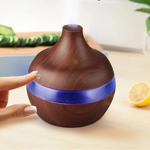 300ml Wood-Look Ultrasonic Aroma Diffuser & Humidifier — color and size options