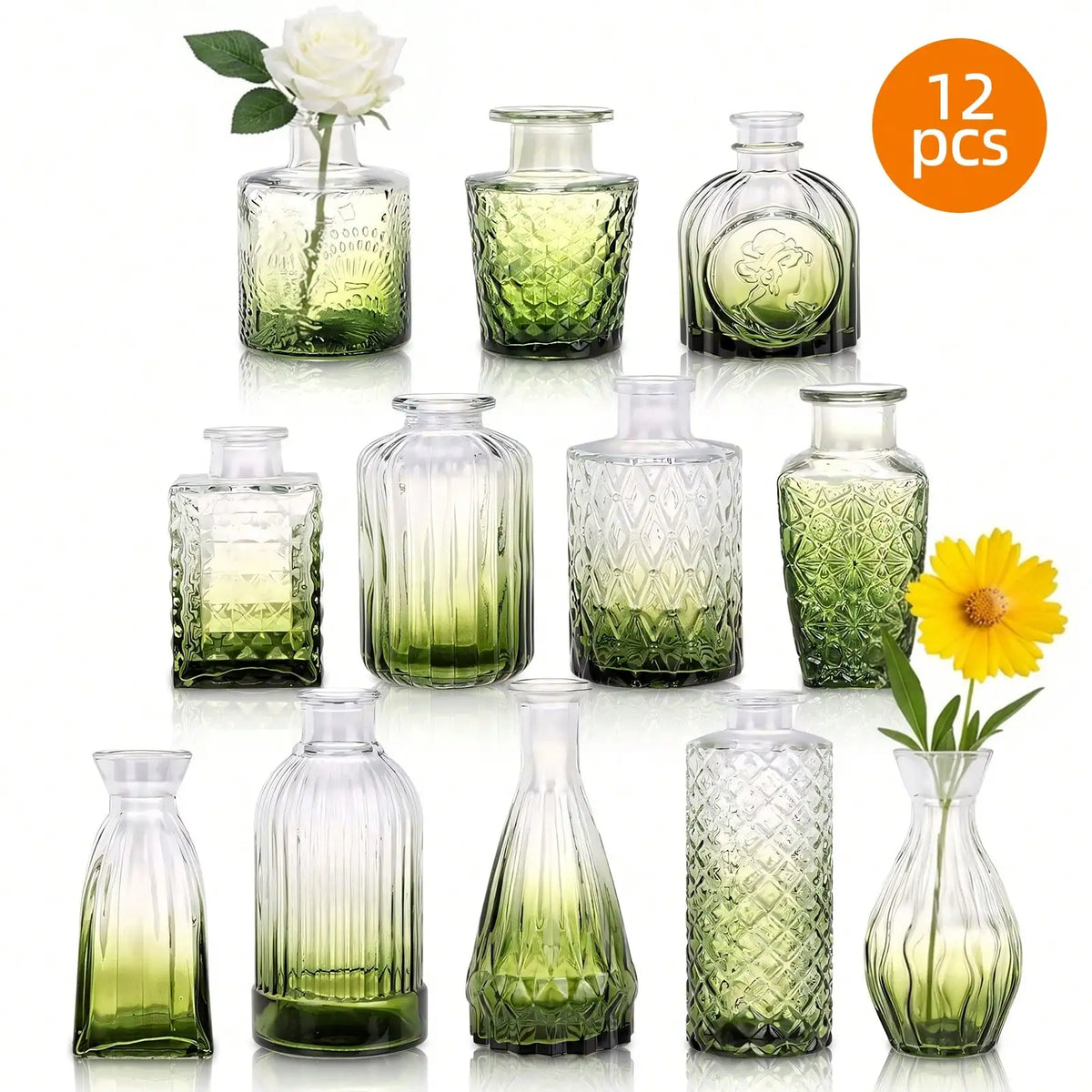 Golden Hour Gradient Vase Set