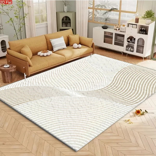 Golden Hour Wavy Line Area Rug