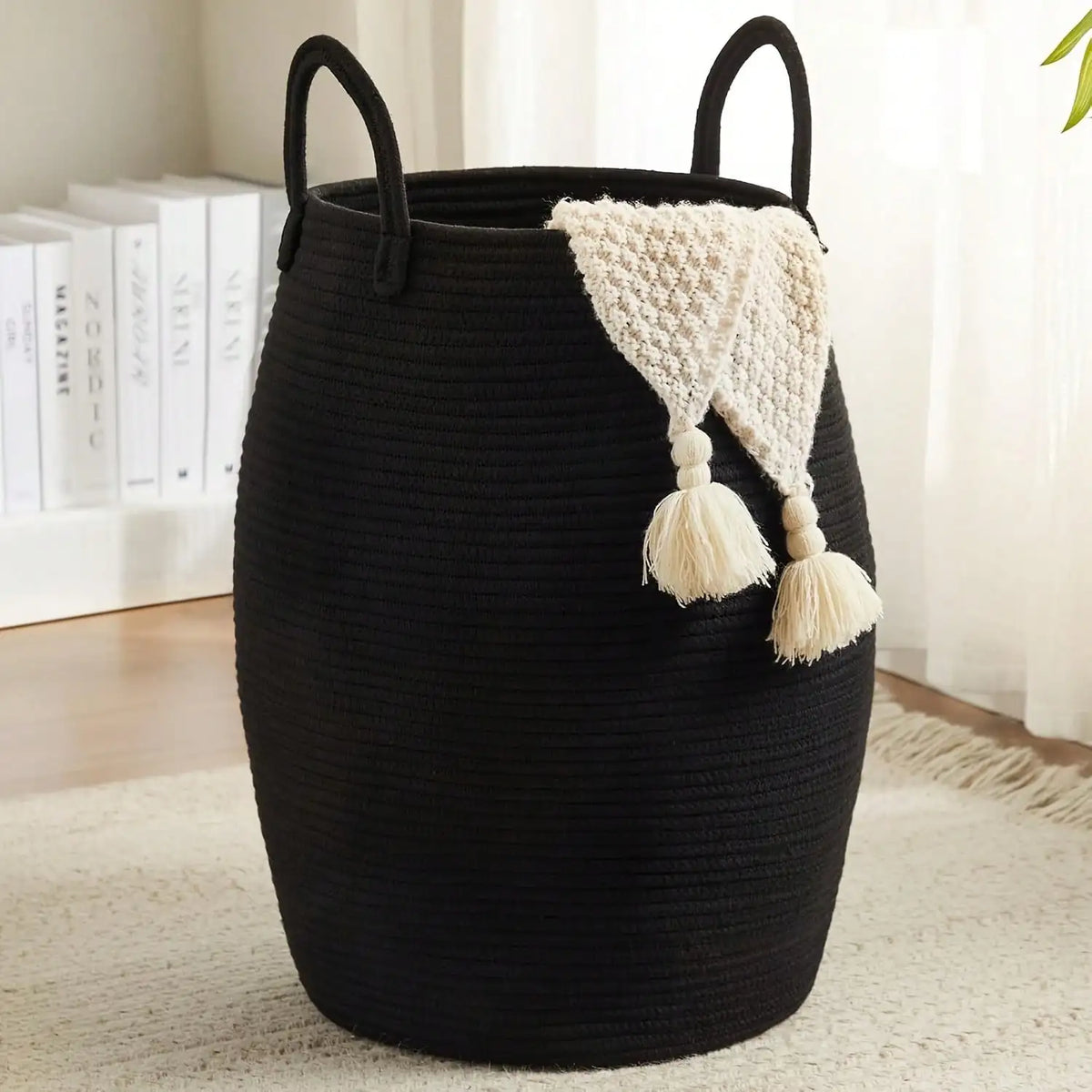 Golden Hour Woven Storage Basket