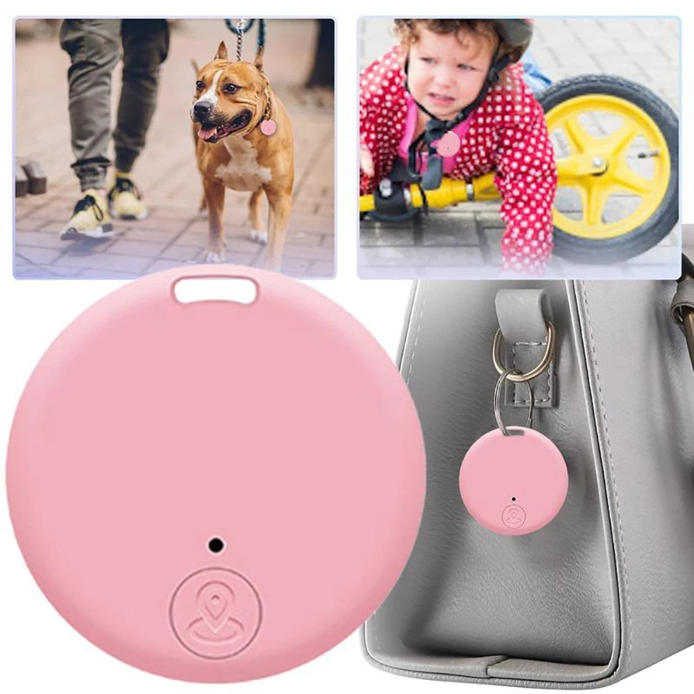 Bluetooth smart tracker connecting to phone app for real-time finding