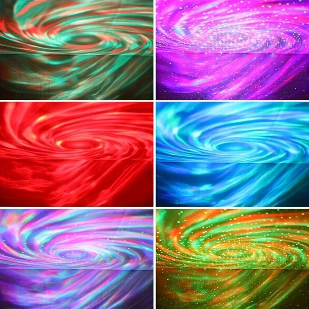 LED Galaxy Projector Night Light with Remote Control — detail close-up