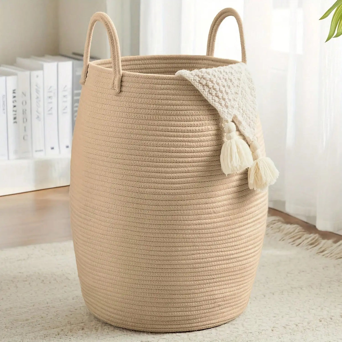 Golden Hour Woven Storage Basket