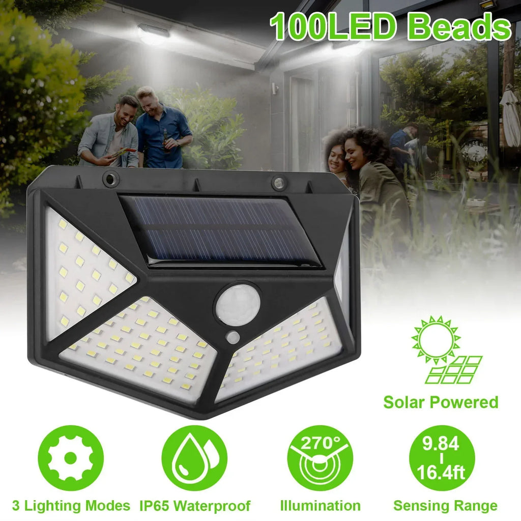 Solar-Powered Outdoor Spotlight with Motion Sensor — product photo