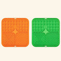 Slow Feeder Lick Mat for Dogs — Silicone Suction Bath Distraction Pad — lifestyle photo