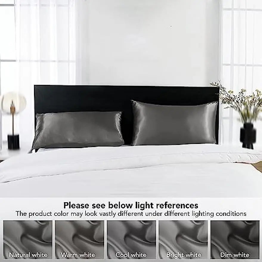 Satin Silk Pillowcase Set of 2 — Standard Size — lifestyle photo