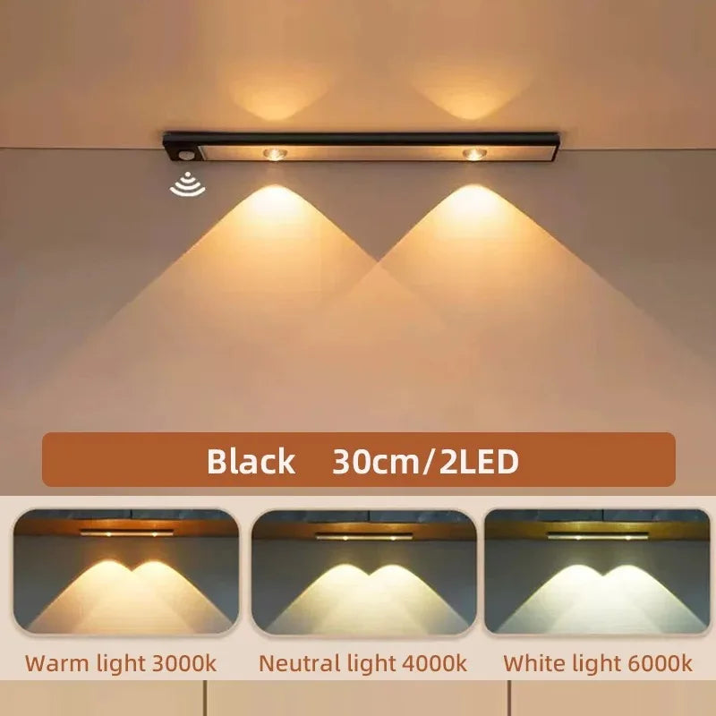 Ultra-Thin LED Under Cabinet Light with Motion Sensor — 3 Color Modes — packaging