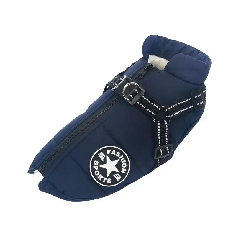 Waterproof Winter Dog Jacket with Harness — packaging