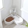 Automatic Dual-Purpose Pet Water & Food Bowl shown in use