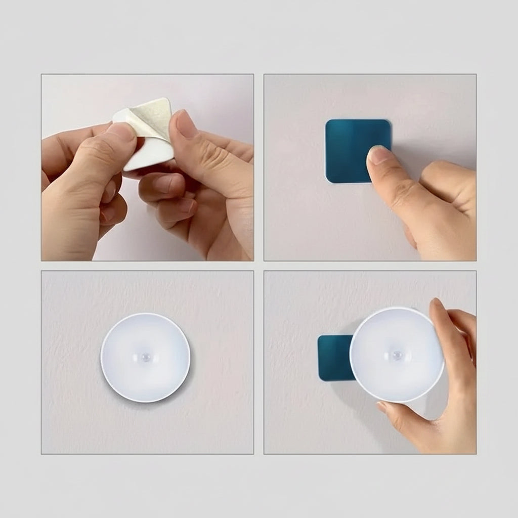 Wireless Motion Sensor Night Light for Bedroom & Hallway — color and size options