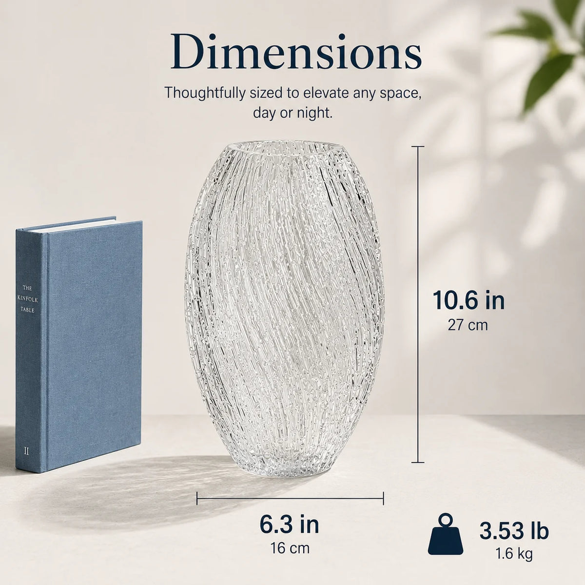 Golden Hour Luminous Wave Vase