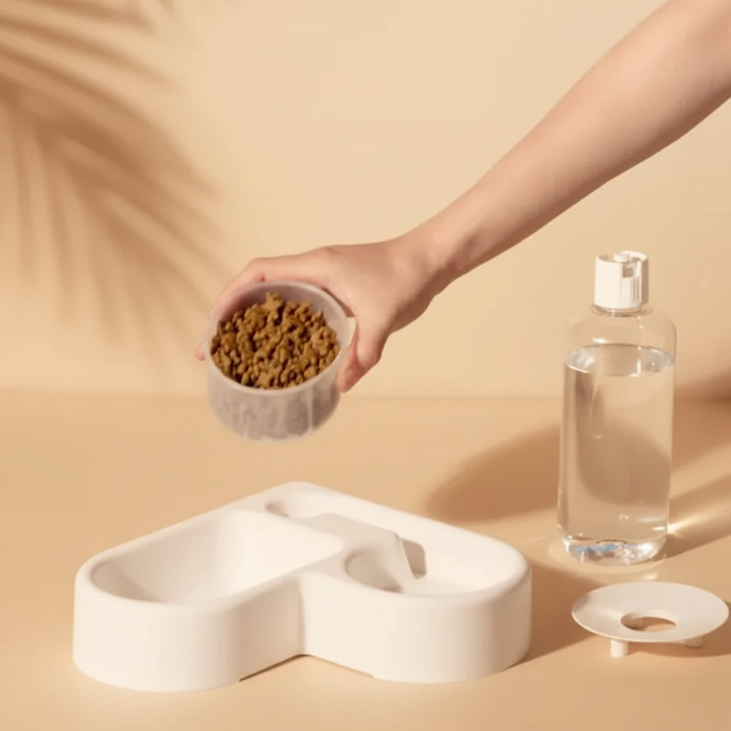 Automatic Dual-Purpose Pet Water & Food Bowl — product photo