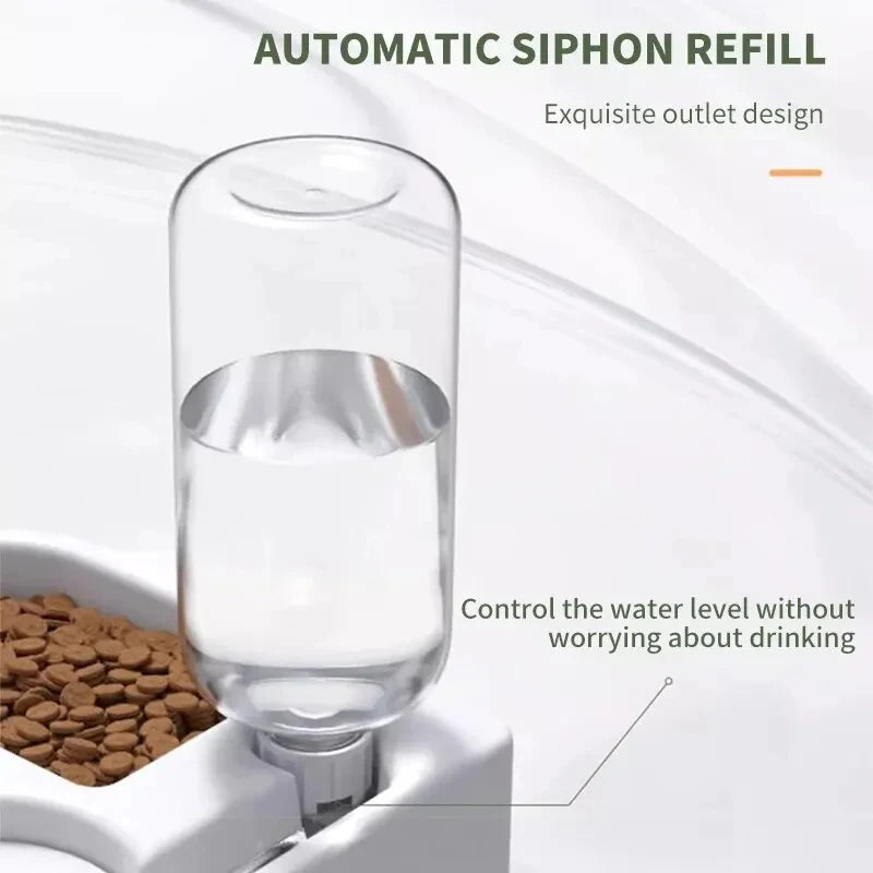 Automatic Dual-Purpose Pet Water & Food Bowl — detail close-up
