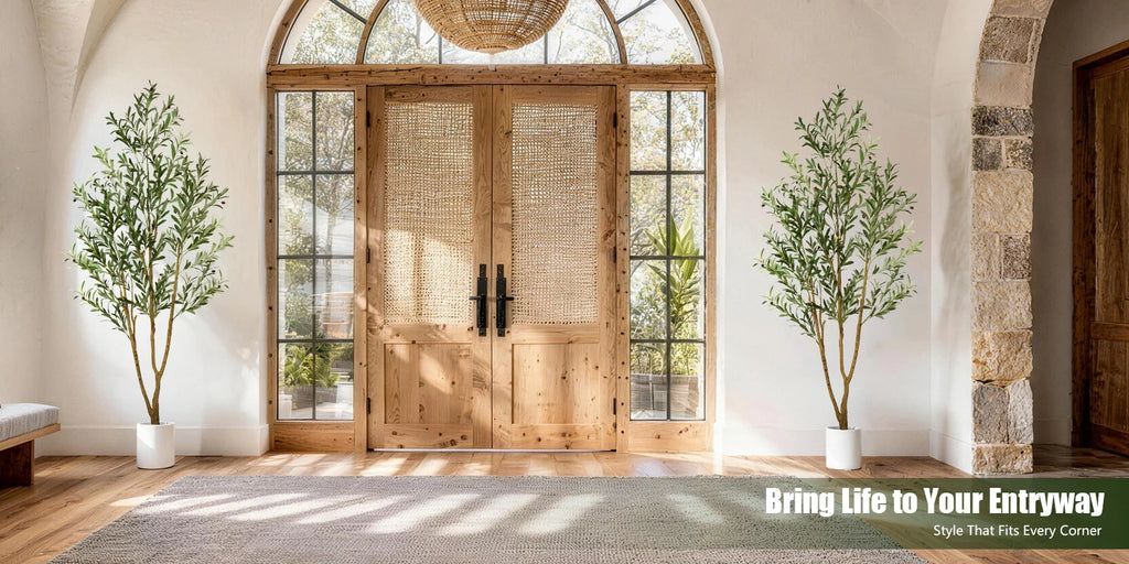 Golden Hour Faux Olive Tree