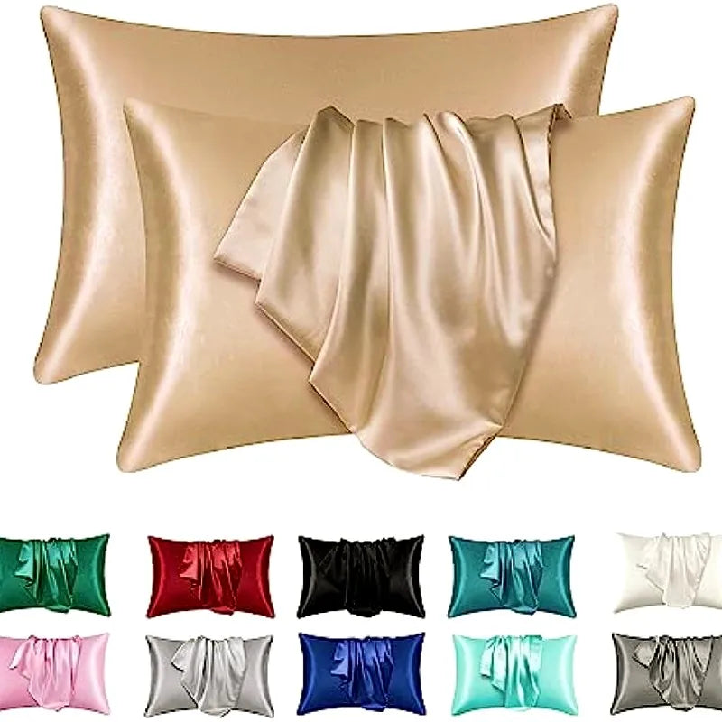 Satin Silk Pillowcase Set of 2 — Standard Size — product photo