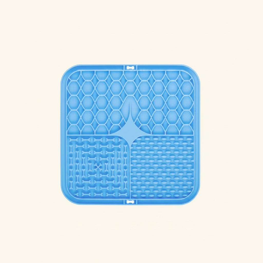 Slow Feeder Lick Mat for Dogs — Silicone Suction Bath Distraction Pad — product photo