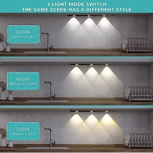 Ultra-Thin LED Under Cabinet Light with Motion Sensor — 3 Color Modes — product photo