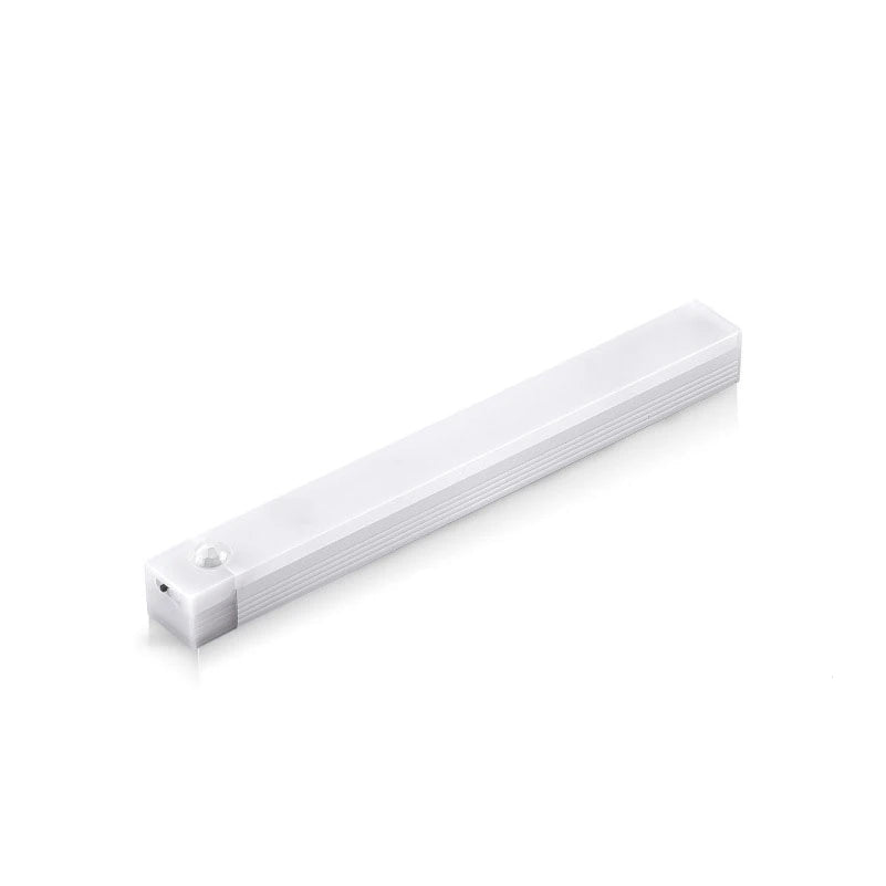 LED strip light with three color options displayed on a white background