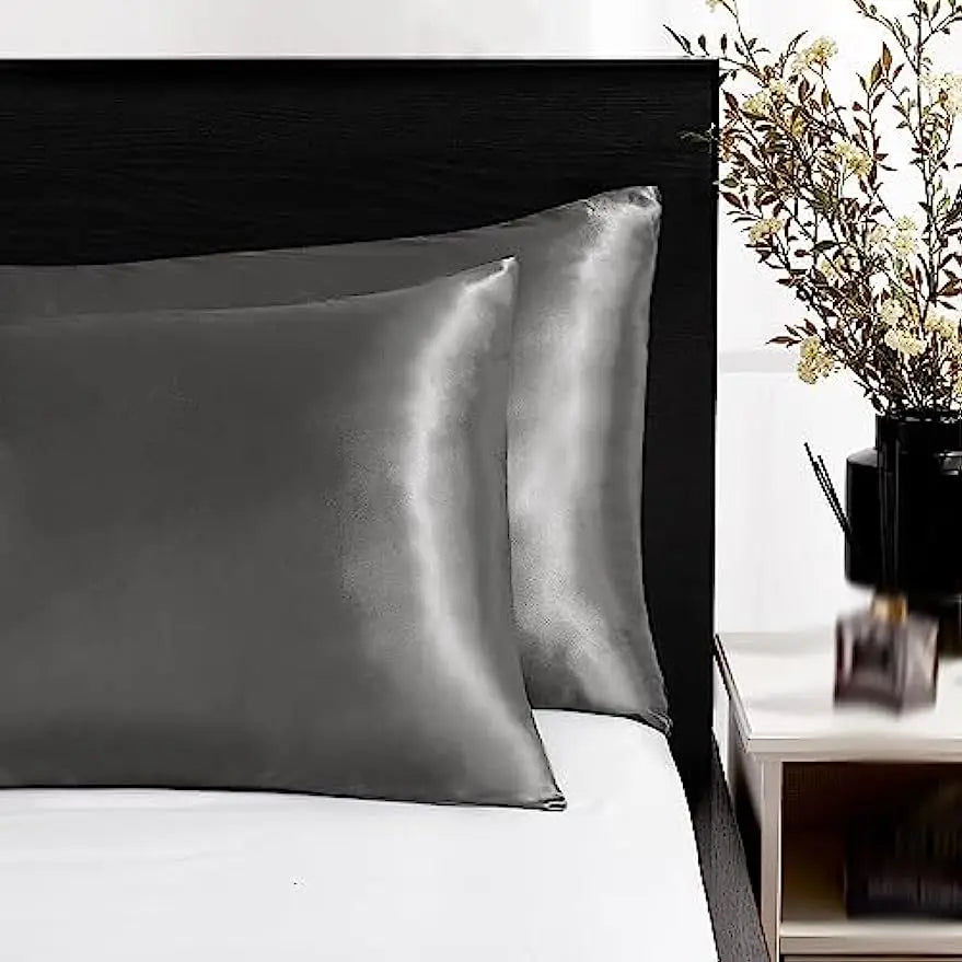 Satin Silk Pillowcase Set of 2 — Standard Size — full product view