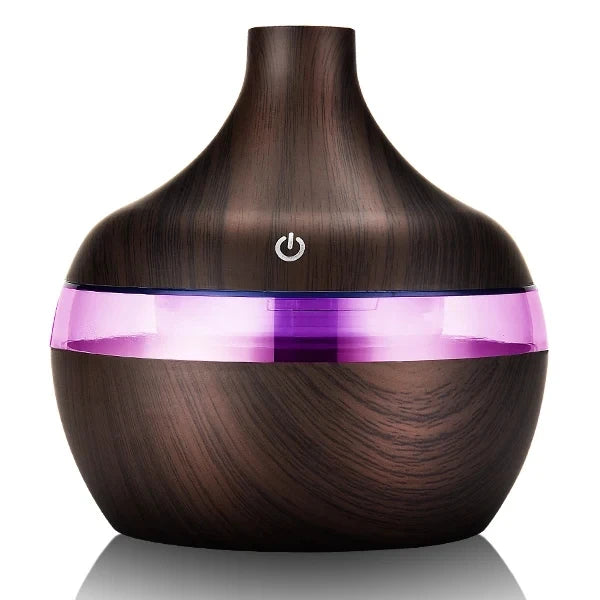 300ml Wood-Look Ultrasonic Aroma Diffuser & Humidifier — detail close-up