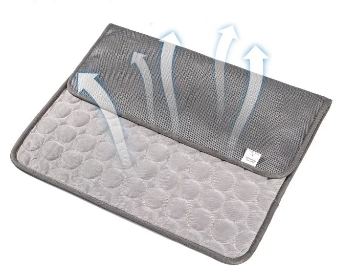 Self-Cooling Dog Mat — Pressure-Activated Pet Cooling Pad for Dogs & Cats shown in use