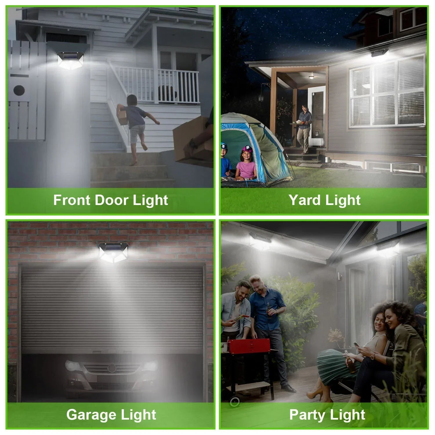 Solar-Powered Outdoor Spotlight with Motion Sensor — product photo