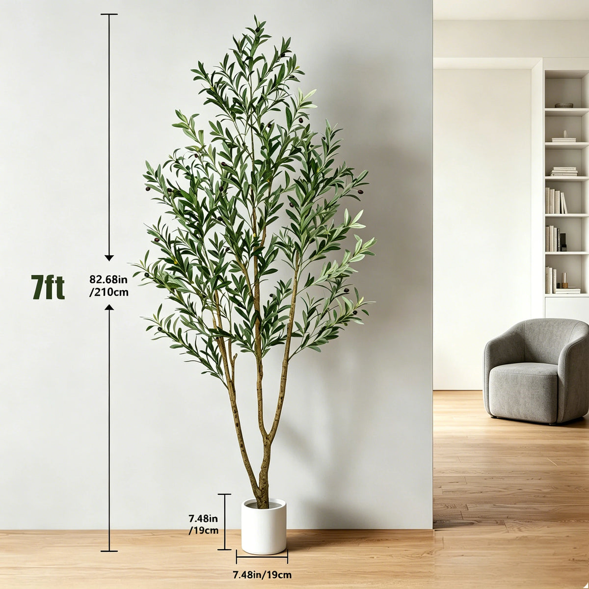 Golden Hour Faux Olive Tree