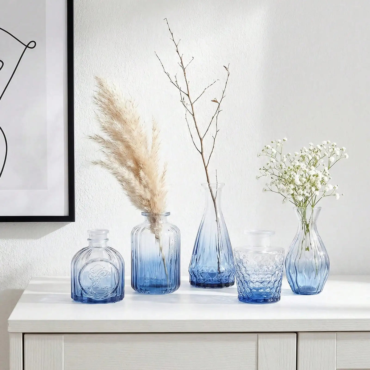 Golden Hour Gradient Vase Set