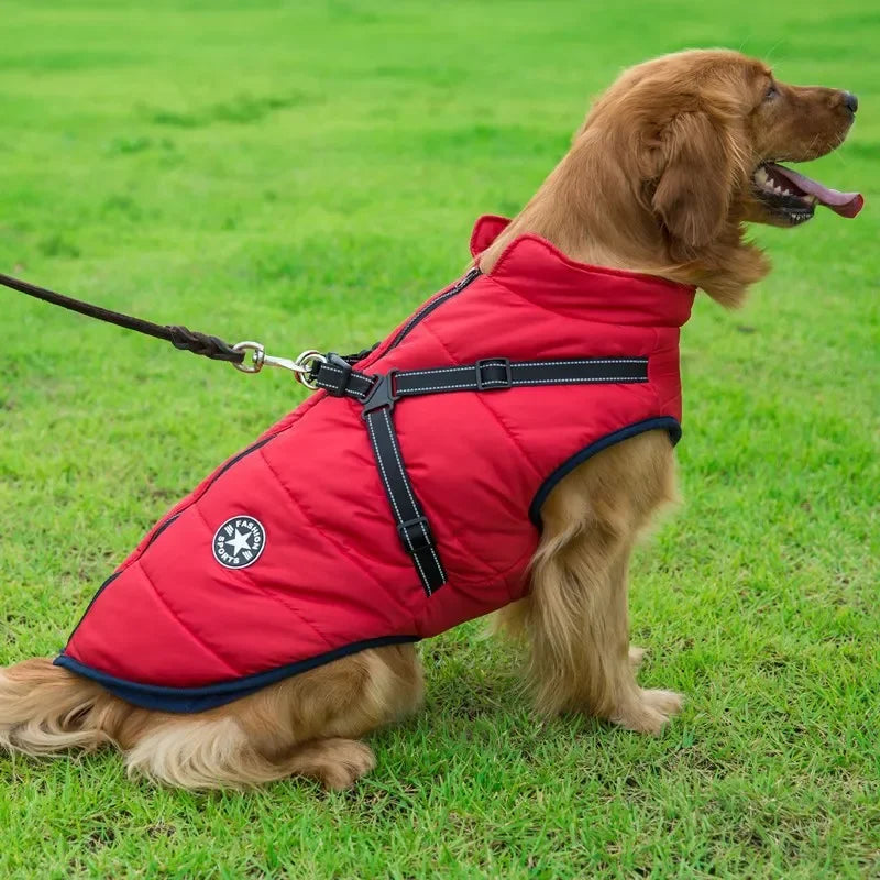 Waterproof Winter Dog Jacket with Harness — packaging