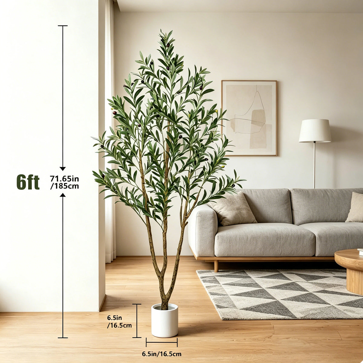 Golden Hour Faux Olive Tree