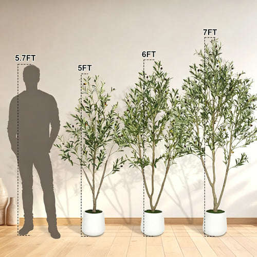 Golden Hour Faux Olive Tree