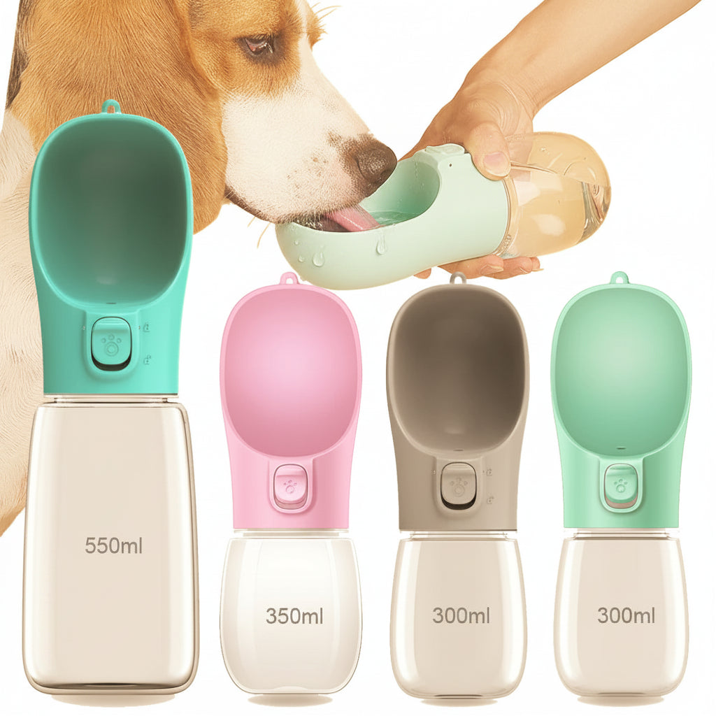 Portable Dog Water Bottle — Leakproof Travel Water Dispenser for Dogs & Cats — product photo