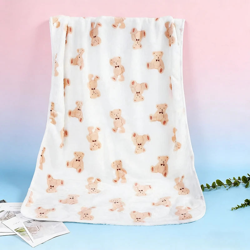Soft Fleece Pet Blanket — Warm Paw Print Blanket for Dogs & Cats — detail close-up