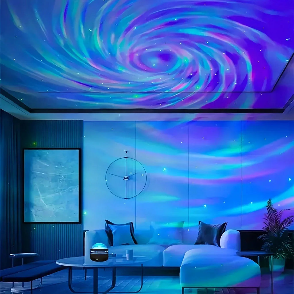 LED Galaxy Projector Night Light with Remote Control — lifestyle photo
