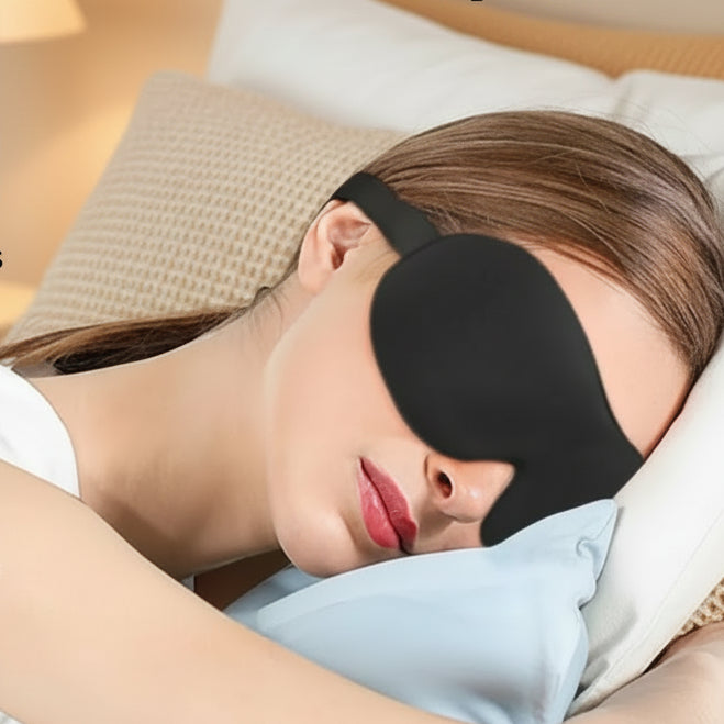 3D Memory Foam Sleep Mask — Light-Blocking Travel Eye Cover — color and size options
